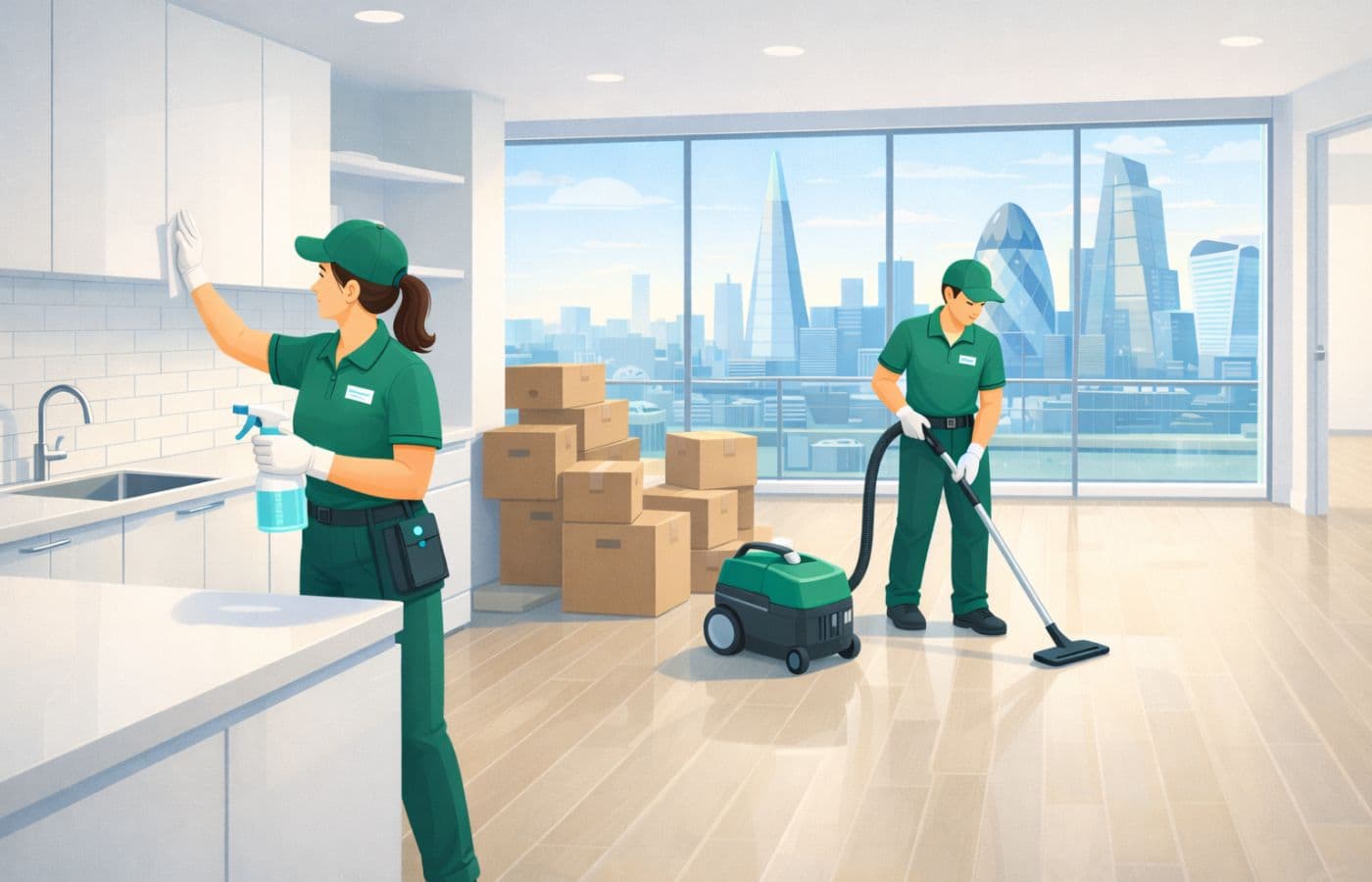 End of tenancy cleaning quote comparison in London
